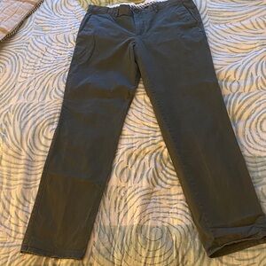 Calvin Klein Men's Gray/Green Slim Fit Chinos